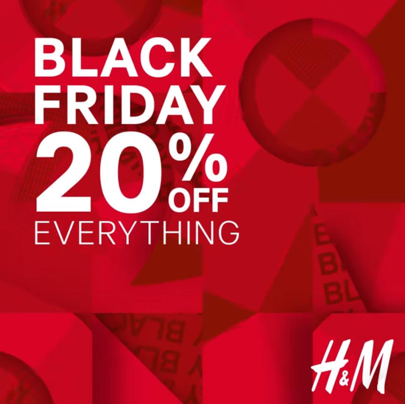 H&M Black Friday Deals Get 20 off on everything! in Mumbai
