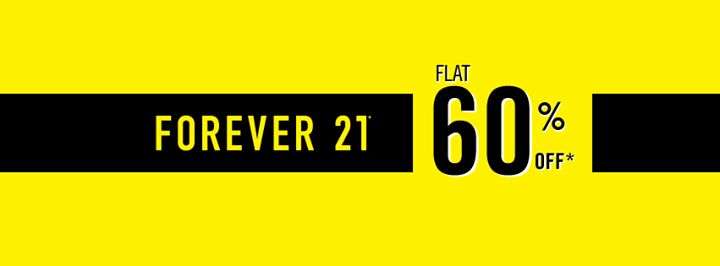 Gone in 21 Seconds - Flat 60% off Forever 21 Flash Fashion Sale on 16 ...