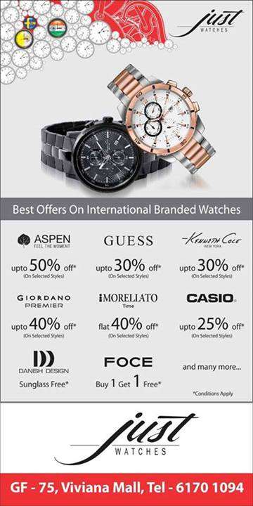 Just Watches End Of Season Sale - Up to 50% off in Mumbai | mallsmarket.com