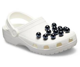 Classic Timeless Clash Pearls Black/White Unisex Clog