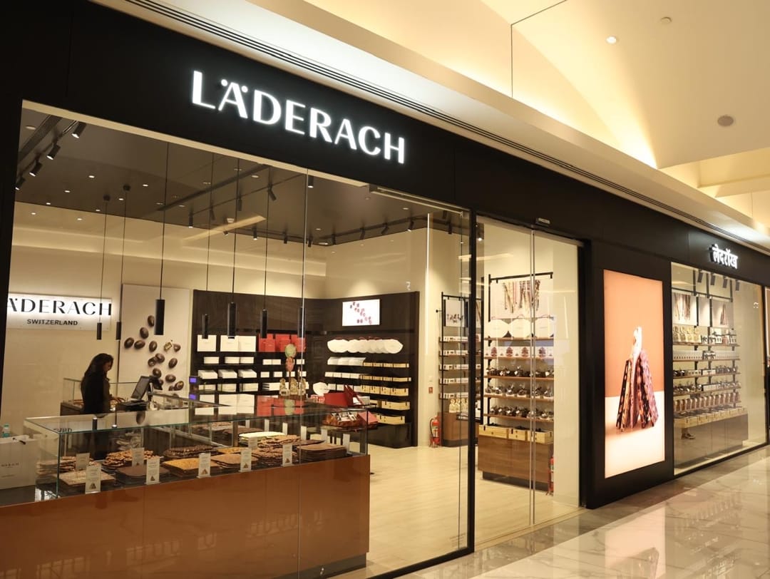 Laderach Swiss chocolate store at Jio World Plaza