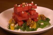 Watermelon & Goat Cheese Stack