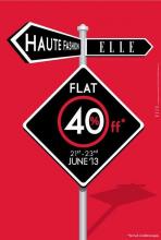 Flat 40% off at ELLE from 21 to 23 June 2013 at ELLE Boutiques