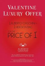 Valentine Luxury Offer in select HIDESIGN stores in Mumbai from 9 to 28 Feb 2013