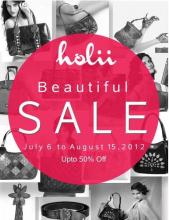 Beautiful Sale at Holii - Upto 50% off from 6 July to 15 August 2012