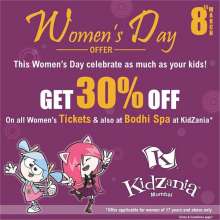Celebrate International Women's Day at KidZania , special offers on tickets and services at Bodhi Spa in Parents Lounge
