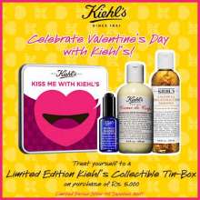 This Valentine’s day, let Kiehl’s treat you with a little extra love! On purchase of products worth Rs 5000 or more, get a limited edition Kiehl’s collectible tin-box. 