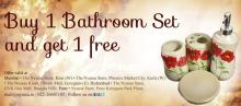 Buy 1 Bathroom Set and Get 1 Free at select Nyassa Stores