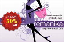 Deals in Mumbai - Get flat 50% off on trendy, chic & stylish clothes at Remanika, only at High Street Phoenix, 23rd March onwards till stocks last.