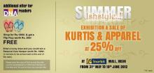 Kurtis & Apparel Deals in Navi Mumbai - The Bombay Store - Summer Ishtyle offer, Exhibition & Sale of Kurtis & Apparel at 25% off at Inorbit Mall, Vashi from 31 May to 10 June 2012