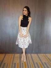 Actress Shraddha Kapoor wearing brand Cover Story for 'Half Girlfriend' promotions in Kolkata