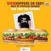 Mumbai fans pre-book your Burger King Whooper on eBay & get a whooper T-shirt too