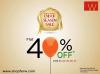 W for Woman End of Season Sale - Get Flat 40% off from 25 to 27 January 2013