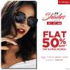 Central's Shades Fiesta - Flat 50% off on Sunglasses  12th & 13th January 2019