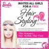 Events for girls in Mumbai, Free Hair Styling Activity, 3 & 4 May 2014, Barbie Store, Oberoi Mall, Infiniti Mall, 12.noon to 8.30.pm