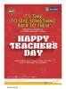 Teacher's Day events in Vashi - Celebrate Teacher's Day on 1 September 2012 at Inorbit Mall, Vashi, Navi Mumbai, 2.pm to 6.pm