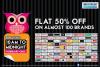 Events in Thane - Flat 50% off until Midnight Sale at Korum Mall Thane on almost 100 brands on 1 February 2013, 10.am until midnight