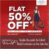 Flat 50% off on over 100 Brands at Infiniti Malad  30th June 2017, 8.am to 11.59 pm