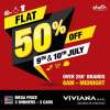 Sales in Thane - Flat 50% off on over 250 Brands at Viviana Mall Thane on 9 & 10 July 2016, 8.am to midnight