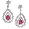 Earrings by ANMOL crafted in 18 K gold and set with rubies and round brilliant diamonds