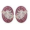 Earrings by Anmol crafted in 18 K gold and set with rubies and diamonds