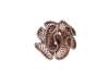 Statement ring crafted in 18 K g rose gold with floral inspiration derived from the Golden Rose kalasha Fine Jewels