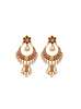 22KGold earings with Pearls,Rubies and Polkis by Tanya Rastogi for,Lala Jugal Kishore jewellers