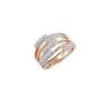 Rose Gold Diamond Studded 18k Ring from The Pink Collection by Manubhai Jewellers