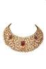 18 K gold and set with rubies and uncut diamonds by Tanya Rastogi for Lala Jugal Kishore Jewellers