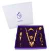 Gold combo pack of pooja accessories for Ganesha by WHP Jewellers